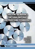 Cover: Thin Films, Membranes, Functional Materials and Processing Technologies - Trans Tech Publications Ltd