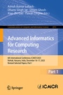Cover: Advanced Informatics for Computing Research - Springer