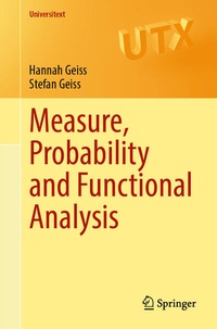 Enlarge image Cover: Measure, Probability and Functional Analysis - Springer