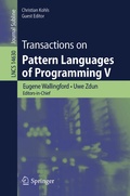Cover: Transactions on Pattern Languages of Programming V - Springer
