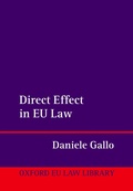 Cover: Direct Effect in EU Law - OUP eBook