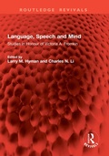 Cover: Language, Speech and Mind - Routledge