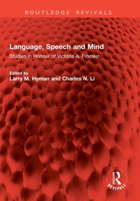 Abbildung von: Language, Speech and Mind - Routledge