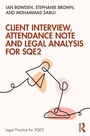 Cover: Client Interview, Attendance Note and Legal Analysis for SQE2 - Routledge