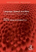 Cover: Language, Speech and Mind - Routledge