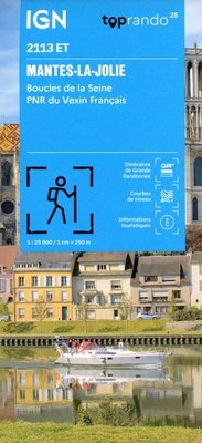 Abbildung von: Mantes-la-Jolie / Boucles de la Seine / PNR Vexin Fr.: 2113ET - Institut Geographique National