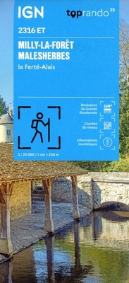 Abbildung von: Milly-la-Foret / Malesherbes / La Ferte-Alais: 2316ET - Institut Geographique National