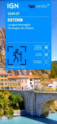 Abbildung von: Sisteron / Laragne-Monteglin / Montagne de Chabre: 3339OT - Institut Geographique National