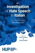Cover: An Investigation of Hate Speech in Italian - Helsinki University Press