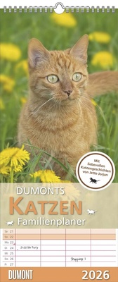 Abbildung von: Dumonts Katzen Kalender - Familienplaner im Format 19,5 x 45 - DuMont Buchverlag