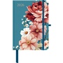 Cover: GreenLine - Floral 2026 - Buchkalender 16x22 cm, eleganter Taschenkalender mit Blumen-Design, 4-sprachigem Kalendarium, Elastikband & nachhaltiger Ausstattung für Büro und Alltag - GreenLine