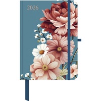 Abbildung von: GreenLine Diary Floral 2026 - Buchkalender - Taschenkalender - 16x22 - GreenLine