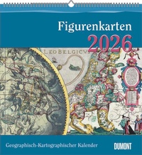 Abbildung von: DUMONT - Geographisch-Kartographischer Kalender: Figurenkarten 2026 - Wandkalender 45 x 48 cm - Historische Figurenkarten für Kartenliebhaber & Entdecker - DuMont Buchverlag