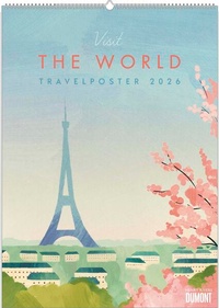 Abbildung von: DUMONT - Rivers: Travelposter 2026 - Wandkalender im Posterformat 50 x 70 cm mit Art-Deco-Reiseplakaten von Henry Rivers - DuMont Buchverlag