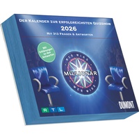 Abbildung von: DUMONT - Wer wird Millionär 2026 - Tagesabreißkalender 15×12 cm mit 313 Seiten, Rätselkalender & Quizkalender mit Originalfragen aus der RTL-Sendung - DuMont Buchverlag