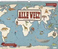 Abbildung von: Alle Welt 2026 - Landkarten-Kalender von DUMONT- Kinder-Kalender -Querformat 60 x 50 cm - DuMont Buchverlag