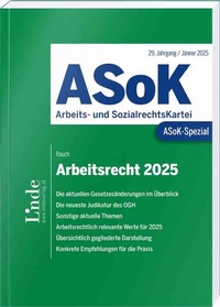 Abbildung von: ASoK-Spezial Arbeitsrecht 2025 - Linde