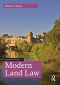 Cover: Modern Land Law - Routledge