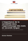 Cover: L'importance de la variabilite dans l'apprentissage des mots en seconde langue - Editions Notre Savoir