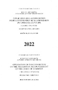 Cover: Reports of Judgments, Advisory Opinions and Orders 2022: Application of the Convention on the Prevention and Punishment of the Crime of Genocide (the Gambia V. Myanmar) - United Nations