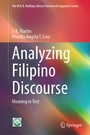 Cover: Analyzing Filipino Discourse - Springer Nature Switzerland AG