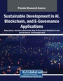 Cover: Sustainable Development in AI, Blockchain, and E-Governance Applications - Engineering Science Reference