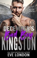 Cover: December's Bad Boy - Kingston (Bad Boys of Mustang Mountain, #12) - Tickled Pinkest