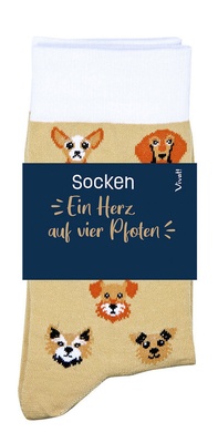 Abbildung von: Socken für Hundeliebhaber »Ein Herz auf vier Pfoten« - St. Benno