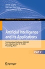 Cover: Artificial Intelligence and Its Applications - Springer