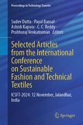 Cover: Selected Articles from the International Conference on Sustainable Fashion and Technical Textiles - Springer Nature Switzerland AG