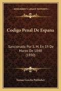 Bild: Codigo Penal De Espana - Kessinger Publishing