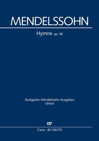 Abbildung von: Hymne (Klavierauszug, auch Orgelauszug) - Carus-Verlag