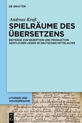 Cover: Spielr&auml;ume des &Uuml;bersetzens - De Gruyter