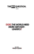 Cover: Does the world need more servant-leaders? - Adventurous Publishing