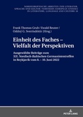 Cover: Einheit des Faches - Vielfalt der Perspektiven - Peter Lang Verlag