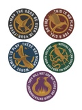 Cover: The Hunger Games: Mockingjay Icon Stickers - Sticker Set of 5 - Out of Print Clothing