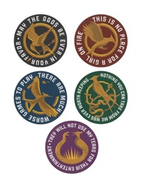 Enlarge image Cover: The Hunger Games: Mockingjay Icon Stickers - Sticker Set of 5 - Out of Print Clothing