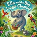 Cover: Ella and the Big Jungle Cleanup (Ella the Elephant, #8) - MARIA MILLER