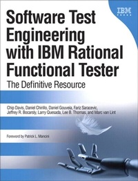 Enlarge image Cover: Software Test Engineering with IBM Rational Functional Tester - Pearson