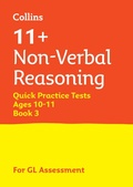 Cover: 11+ Non-Verbal Reasoning Quick Practice Tests Age 10-11 (Year 6) Book 3 - Collins