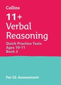 Cover: 11+ Verbal Reasoning Quick Practice Tests Age 10-11 (Year 6) Book 3 - Collins