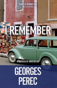 Enlarge image Cover: I Remember - Pushkin Press