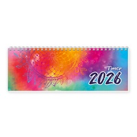 Abbildung von: Trötsch Schreibtischquerkalender Timer Farben (eine Woche 2 Seiten) 2026 - Trötsch Verlag GmbH & Co. KG