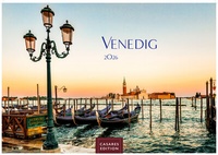 Abbildung von: Venedig Kalender 2026 - Wandkalender | Fotokalender Italien 24x35 cm - . mit atemberaubenden Fotos der Lagune, Gondeln & historischen Sehenswürdigkeiten | für Kunst- und Reiseenthusiasten - CASARES EDITION