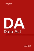 Cover: DA - Data Act - Manz