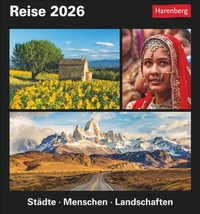 Abbildung von: Reise Tagesabreißkalender 2026 - Kulturkalender - Städte, Menschen, Landschaften - Harenberg