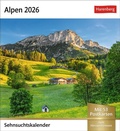 Cover: Alpen Sehnsuchtskalender 2026 - Wochenkalender mit 53 Postkarten - Harenberg