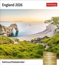Cover: England Sehnsuchtskalender 2026 - Wochenkalender mit 53 Postkarten - Harenberg