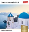 Cover: Griechische Inseln Sehnsuchtskalender 2026 - Wochenkalender mit 53 Postkarten - Harenberg