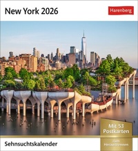 Abbildung von: New York Sehnsuchtskalender 2026 - Wochenkalender mit 53 Postkarten - Harenberg